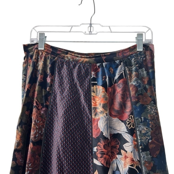 Century Of Boston Floral Velvet Skirt And Vest Set Large /14 - Picture 9 of 14